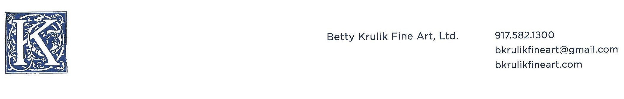 Betty Krulik Fine Art Logo
